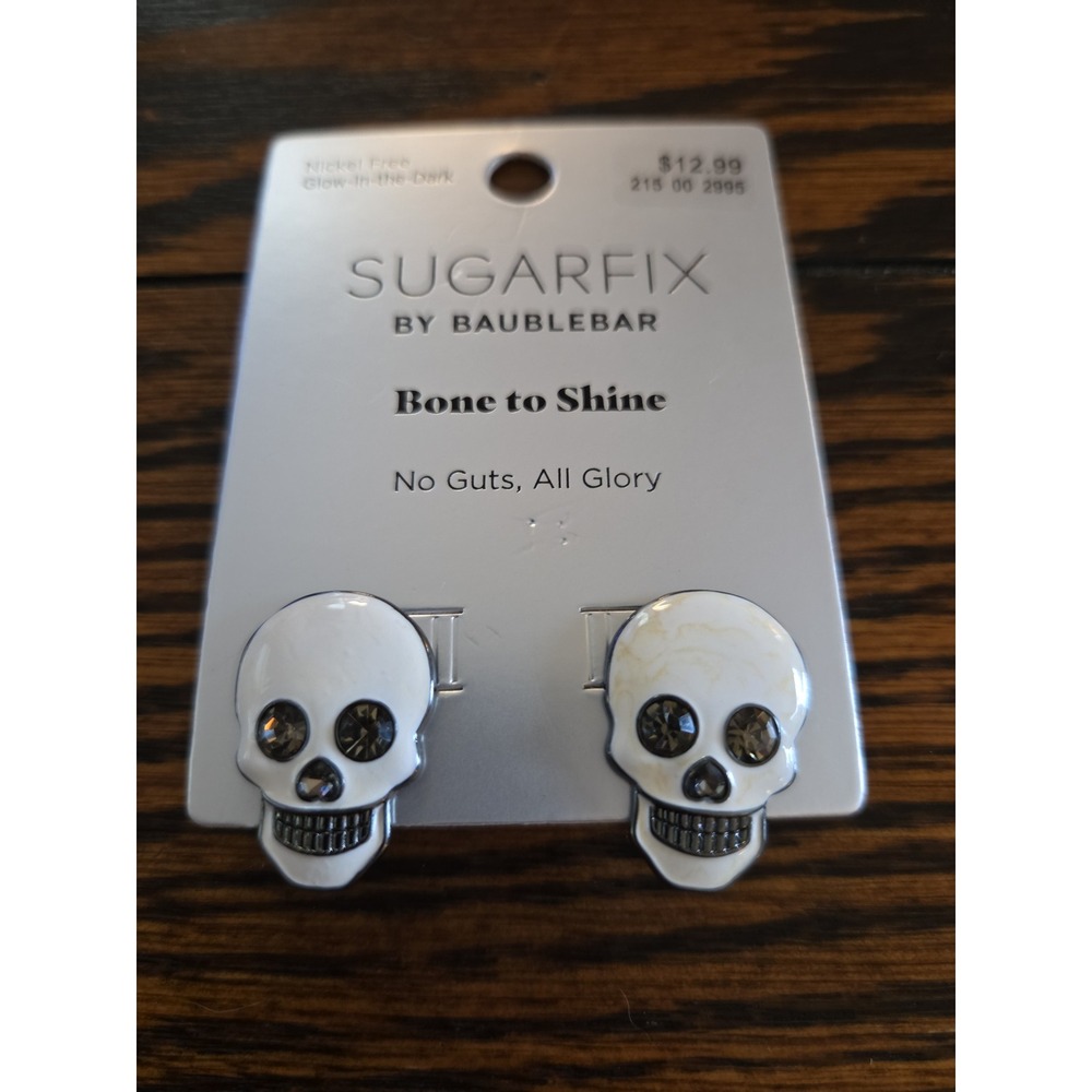Brand New Sugarfix by Baublebar Halloween Earrings Bone to Shine